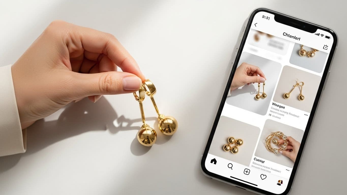 O impacto das fotos nas vendas de semijoias 
