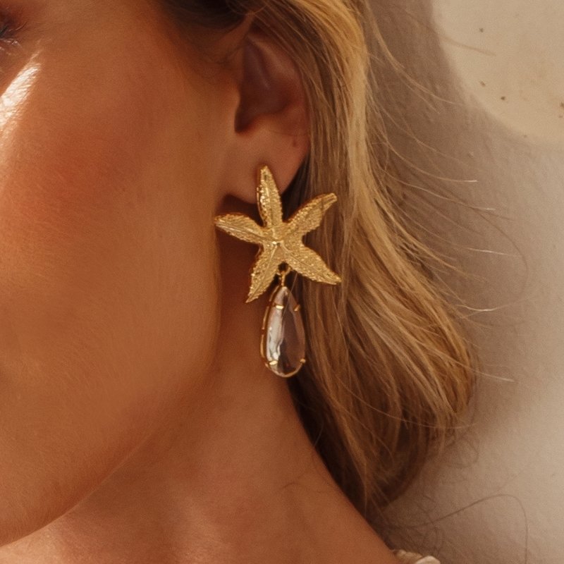 Brinco Estrala do Mar com Gota