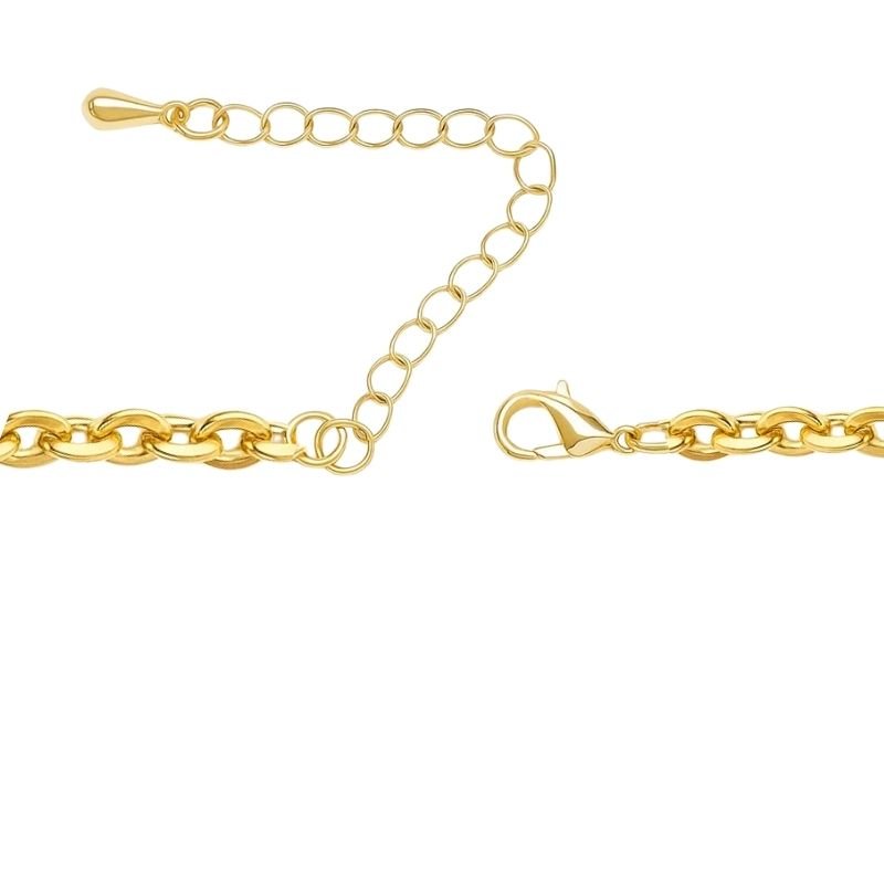 Colar com Coração e Cruz 