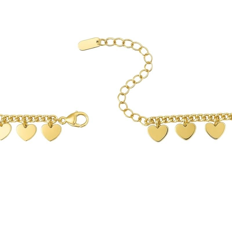 Colar com Mini Corações Lisos