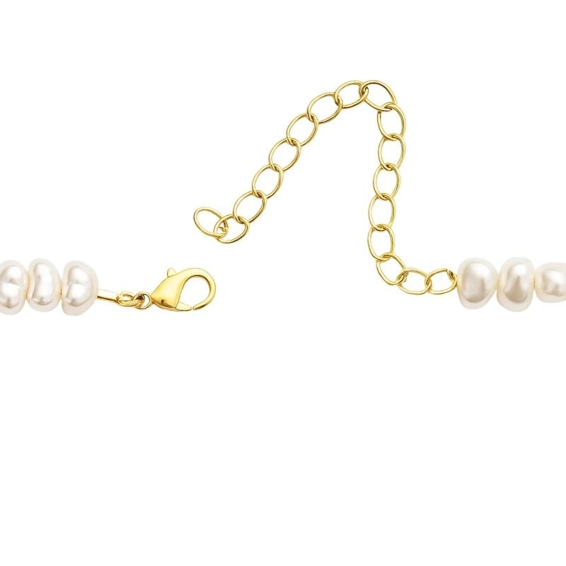 Colar de Pérolas Orgânicas com Concha