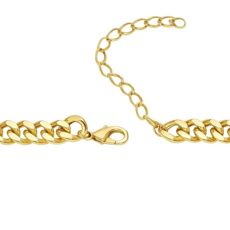 Colar Duplo com Pingente Retangular 