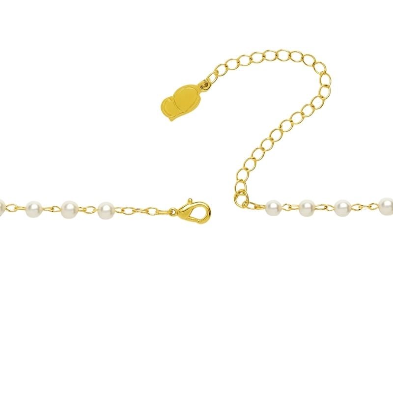 Colar Pérola com Pingentes de Conchas e Estrela