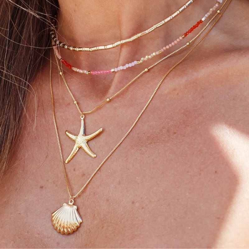 Colar Pingente Concha