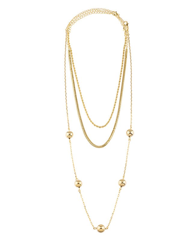 CONJUNTO COM 3 COLARES BIJUTERIA FINA MB