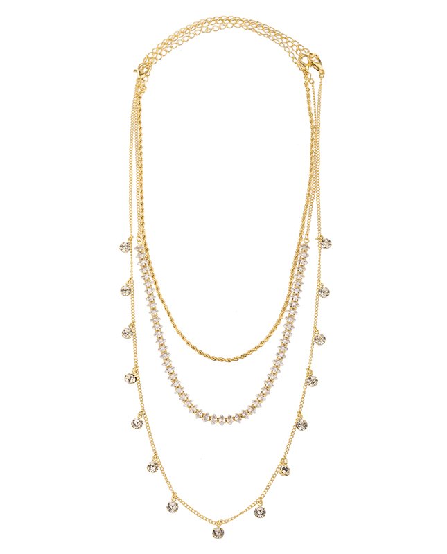 CONJUNTO COM 3 COLARES BIJUTERIA FINA MB