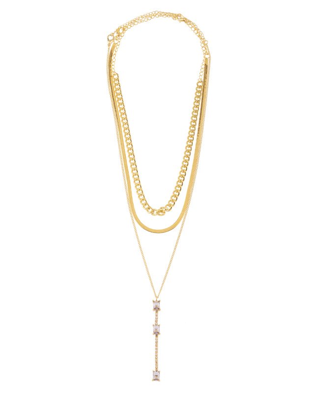 CONJUNTO COM 3 COLARES BIJUTERIA FINA MB