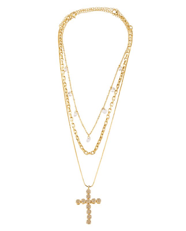CONJUNTO COM 3 COLARES BIJUTERIA FINA MB