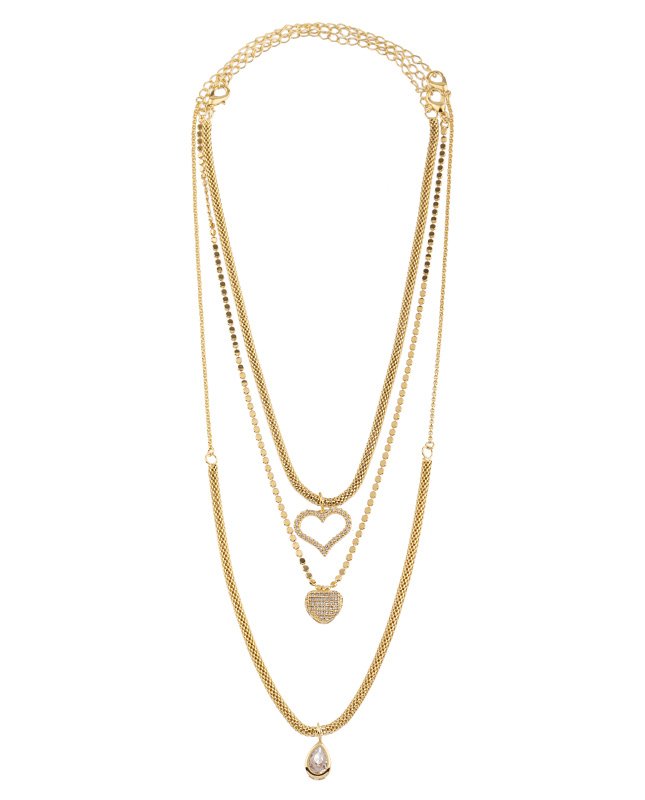 CONJUNTO COM 3 COLARES BIJUTERIA FINA MB