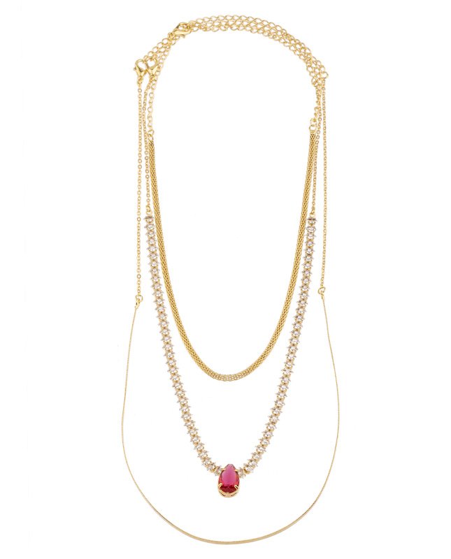 CONJUNTO COM 3 COLARES BIJUTERIA FINA MB