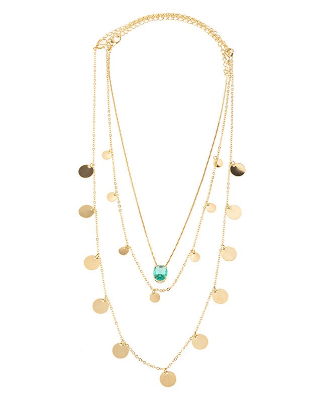 CONJUNTO COM 3 COLARES BIJUTERIA FINA MB