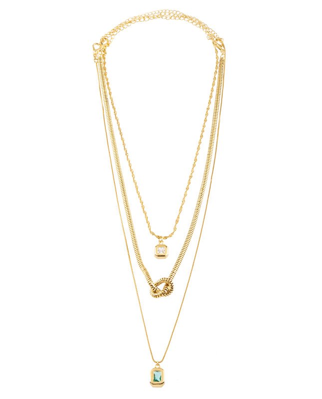 CONJUNTO COM 3 COLARES BIJUTERIA FINA MB