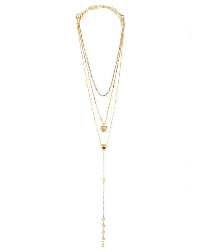 CONJUNTO COM 3 COLARES BIJUTERIA FINA MB
