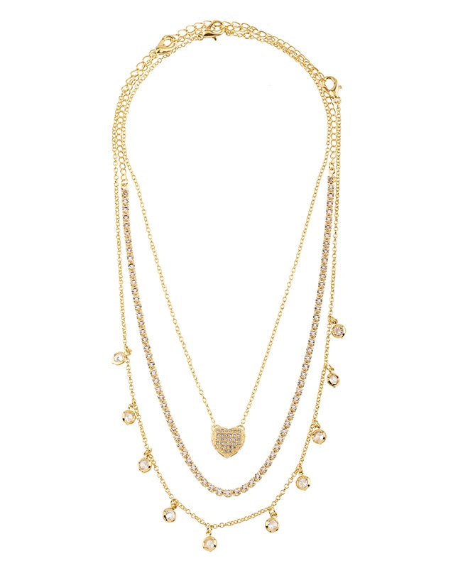 CONJUNTO COM 3 COLARES BIJUTERIA FINA MB