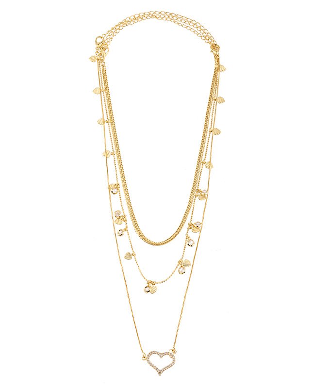CONJUNTO COM 3 COLARES BIJUTERIA FINA MB