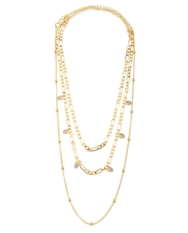 CONJUNTO COM 3 COLARES BIJUTERIA FINA MB