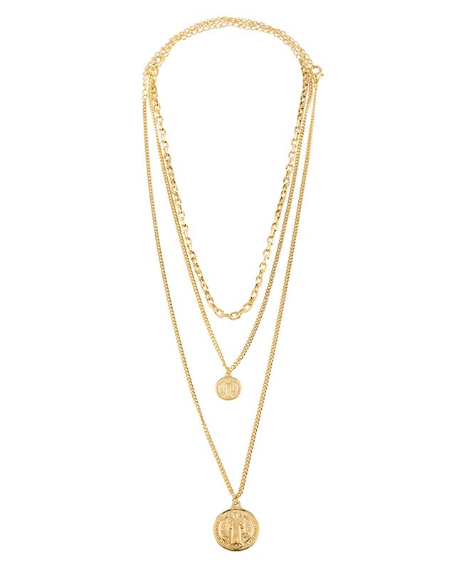 CONJUNTO COM 3 COLARES BIJUTERIA FINA MB