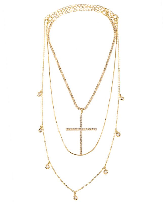 CONJUNTO COM 3 COLARES BIJUTERIA FINA MB