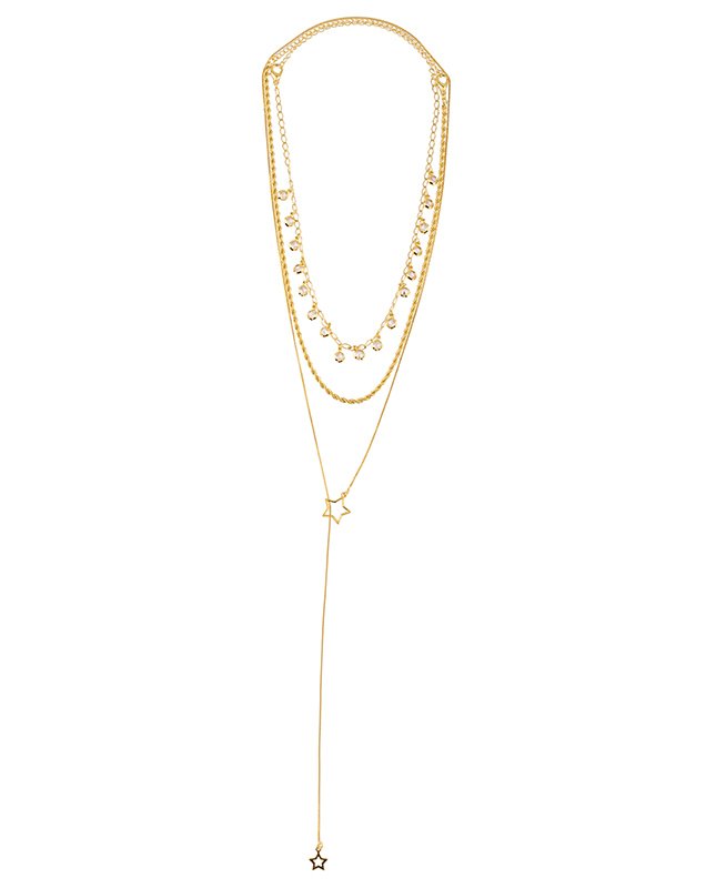 CONJUNTO COM 3 COLARES BIJUTERIA FINA MB