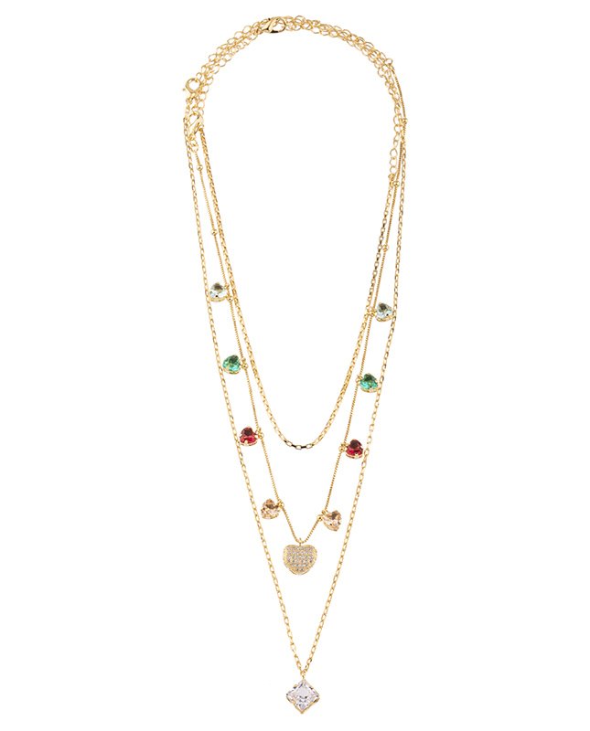 CONJUNTO COM 3 COLARES BIJUTERIA FINA MB