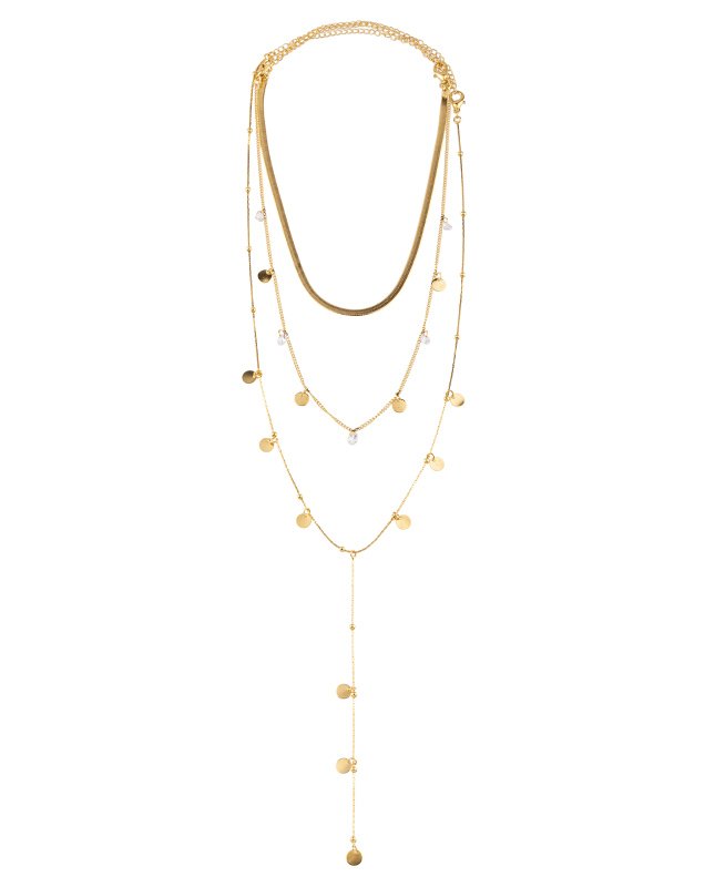 CONJUNTO COM 3 COLARES BIJUTERIA FINA MB