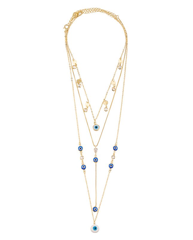 CONJUNTO COM 3 COLARES BIJUTERIA FINA MB