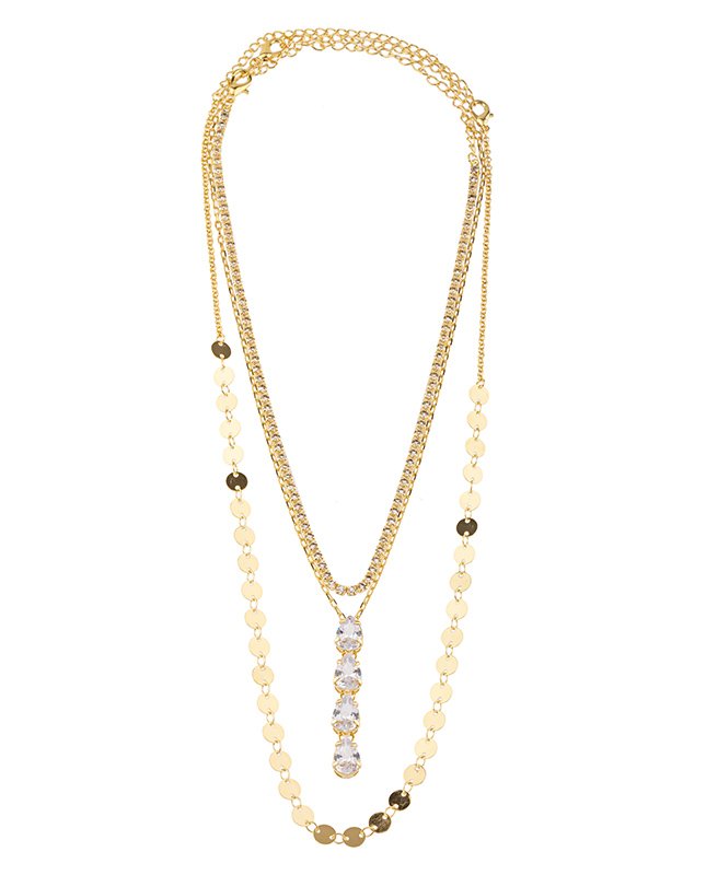 CONJUNTO COM 3 COLARES BIJUTERIA FINA MB