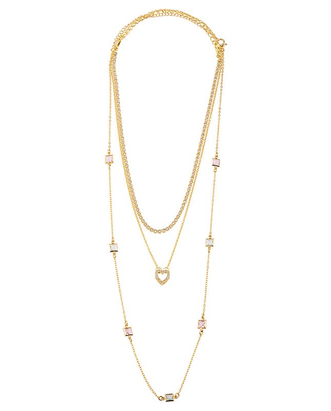 CONJUNTO COM 3 COLARES BIJUTERIA FINA MB