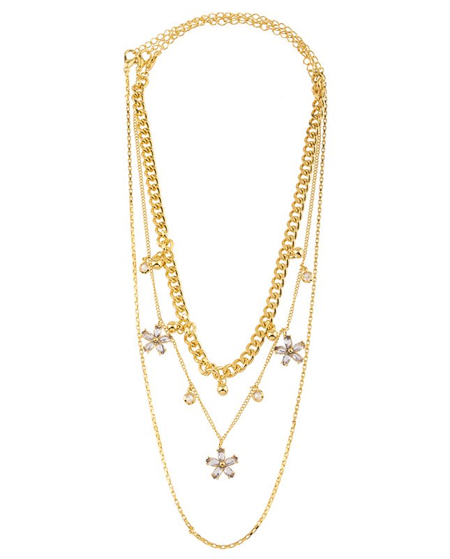 CONJUNTO COM 3 COLARES BIJUTERIA FINA MB