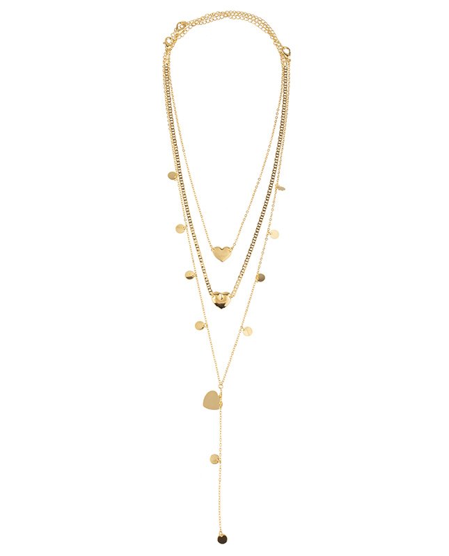 CONJUNTO COM 3 COLARES BIJUTERIA FINA MB