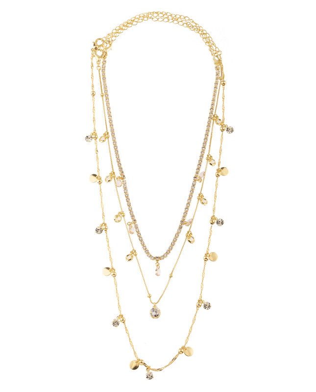 CONJUNTO COM 3 COLARES BIJUTERIA FINA MB