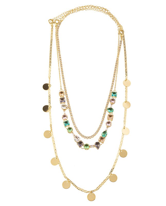 CONJUNTO COM 3 COLARES BIJUTERIA FINA MB