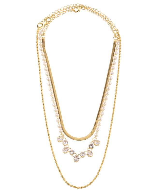 CONJUNTO COM 3 COLARES BIJUTERIA FINA MB