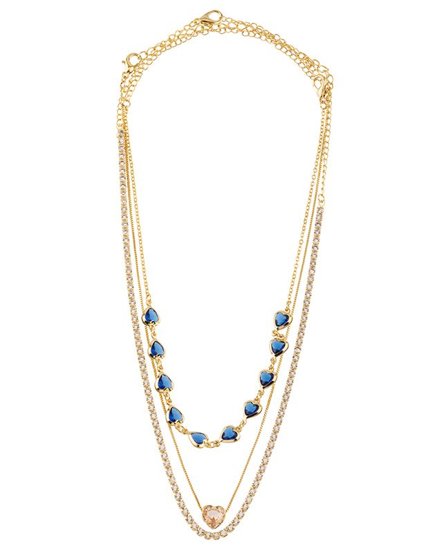 CONJUNTO COM 3 COLARES BIJUTERIA FINA MB