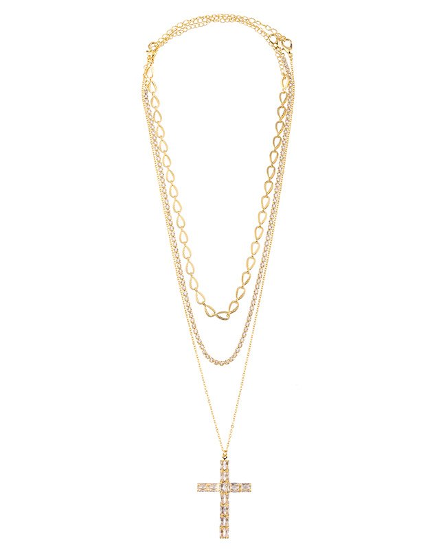 CONJUNTO COM 3 COLARES BIJUTERIA FINA MB