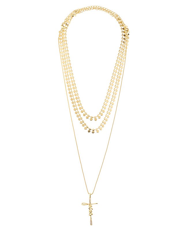 CONJUNTO COM 3 COLARES BIJUTERIA FINA MB