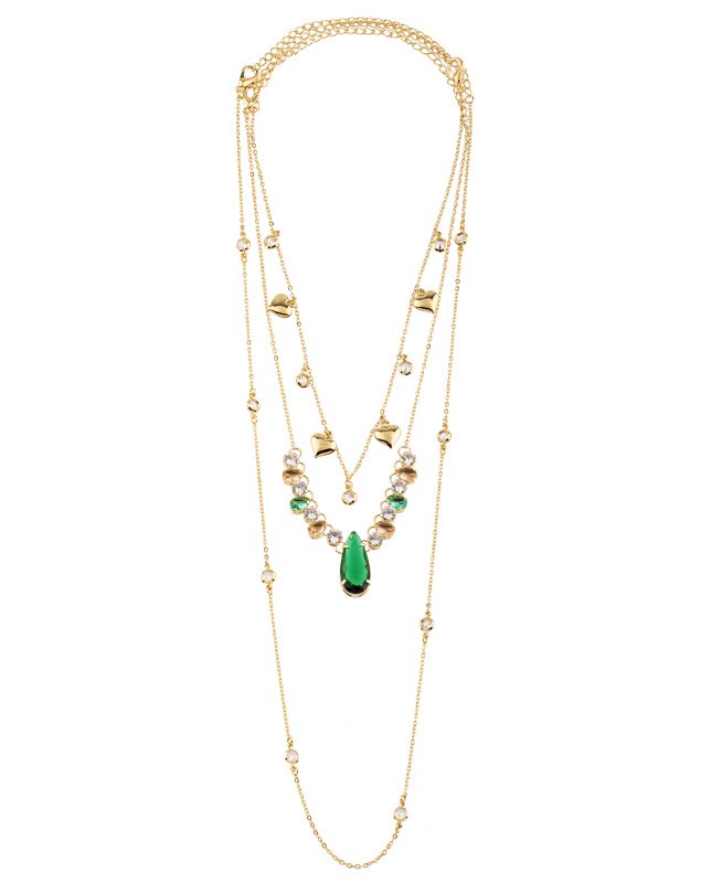 CONJUNTO COM 3 COLARES BIJUTERIA FINA MB