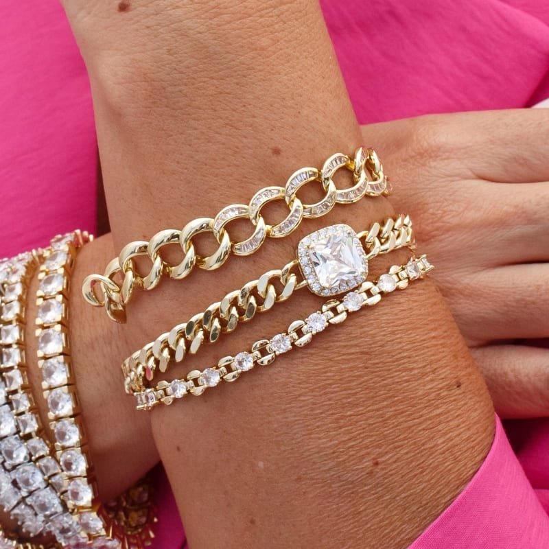 Pulseira Elos com Zircônia