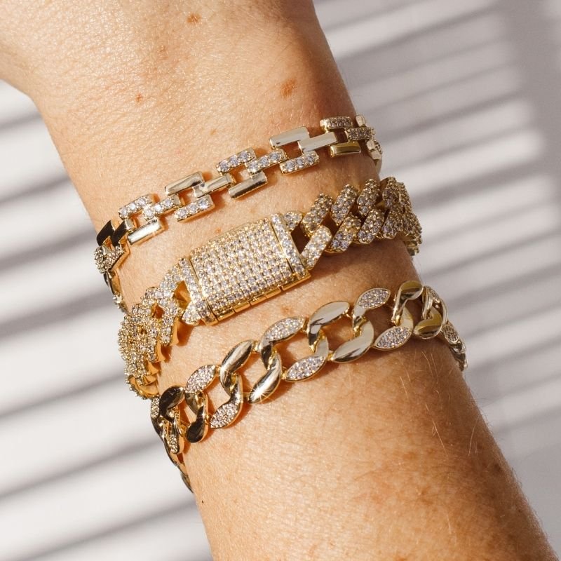 Pulseira Elos Quadrados