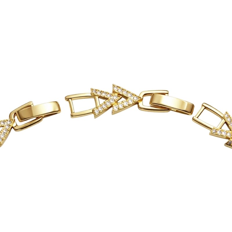 Pulseira seta cravejada